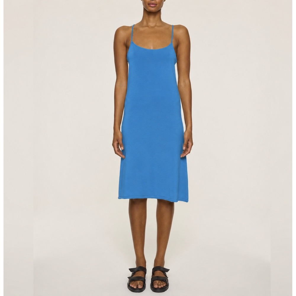 Bleusalt The‎ Shorter Slip Dress Blue Tencel Modal Size 6